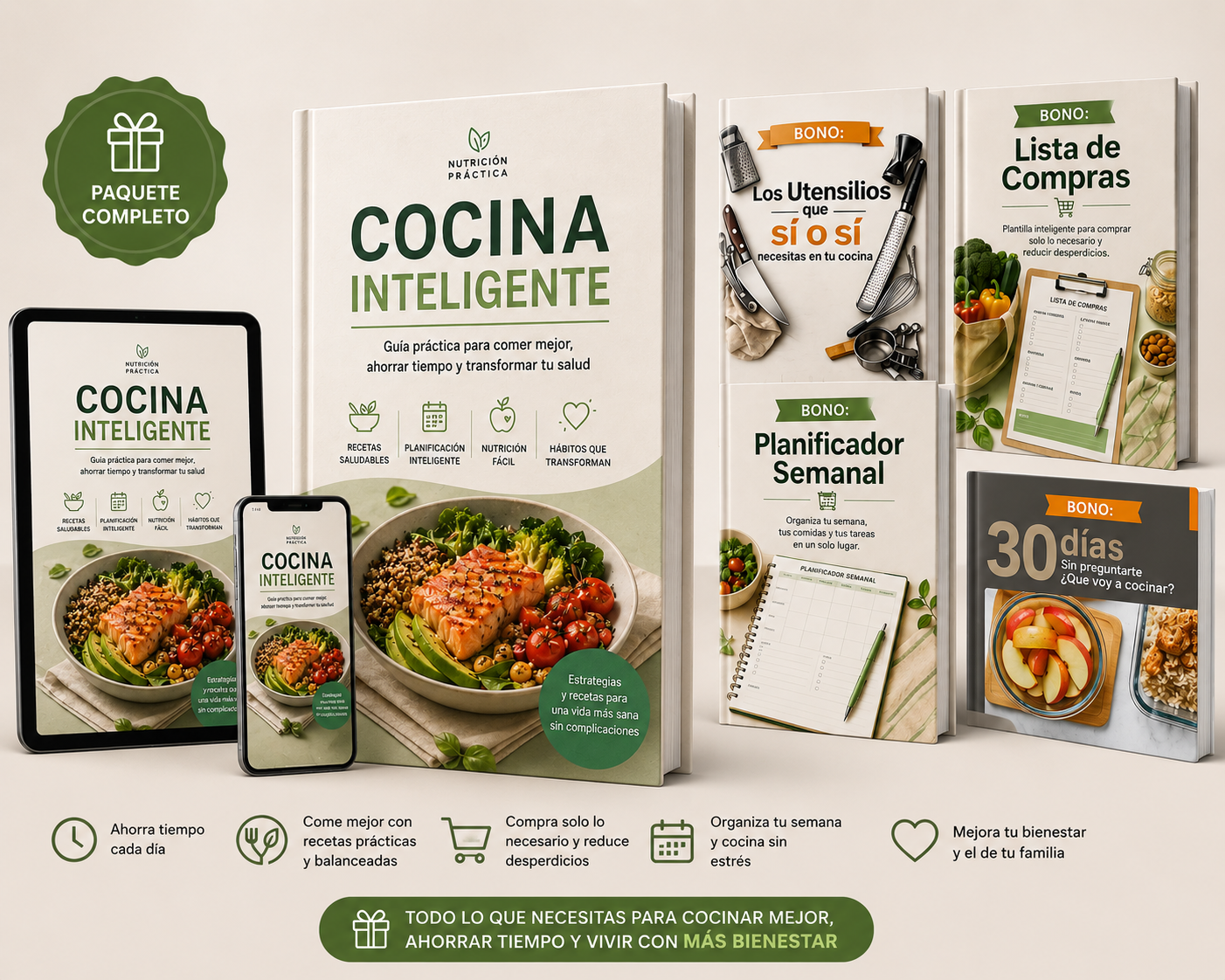 Producto principal y bonos digitales